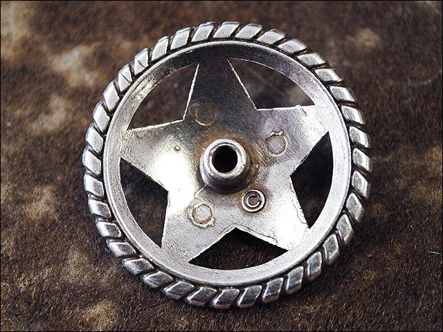 1.5 In Western Nickle Plated Round Conchos Hilason