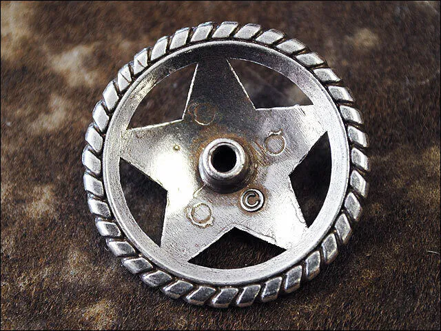 1.5 In Western Nickle Plated Round Conchos Hilason