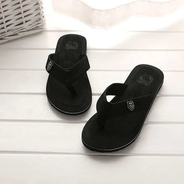 2020 New Arrival Summer Men Flip Flops High Quality Beach Sandals Anti-slip Zapatos Hombre Casual Shoes Wholesale A10