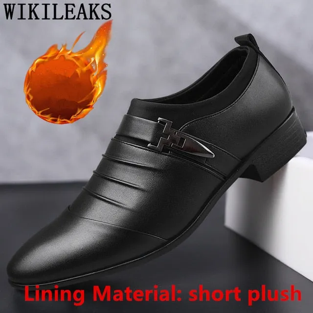 2020 Summer Black Brown White Men Leather Shoes Mens Pointed Toe Dress Shoes High Quality Formal Slip On Hollow Out Sandals Man