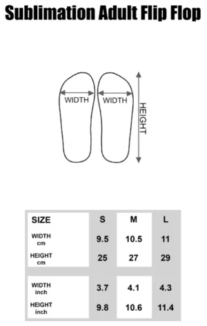 65 MCMLXV LGBT Lesbian Pride Sunset Flag Adult Flip Flops