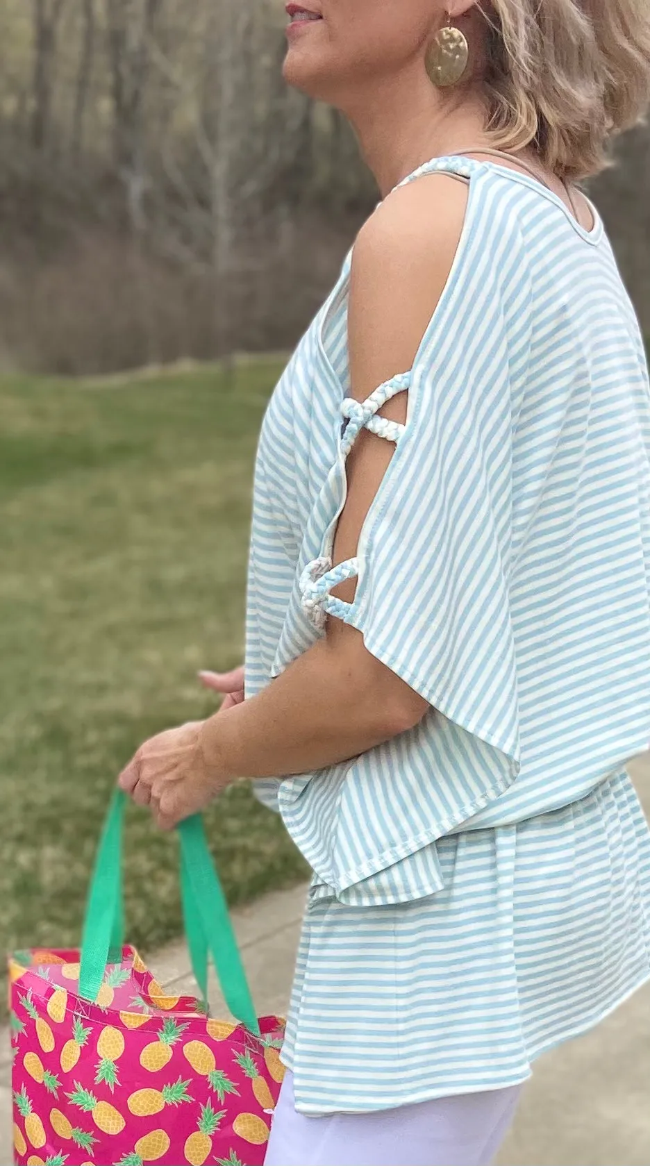 Afternoon Stroll Striped Top