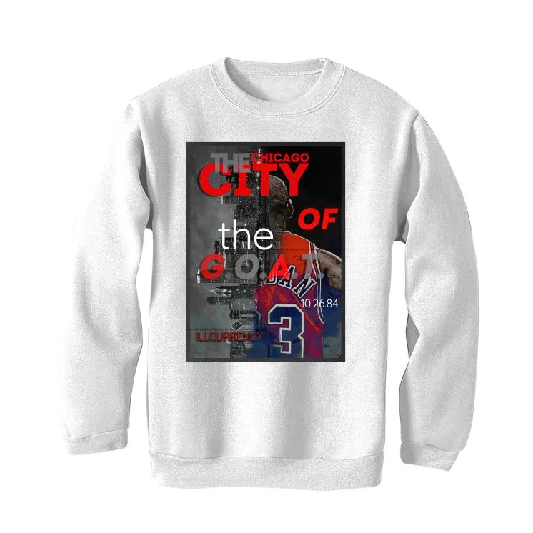 Air Jordan 13 Retro “Black Flint”| ILLCURRENCY White T-Shirt (THE CITY OF THE GOAT)