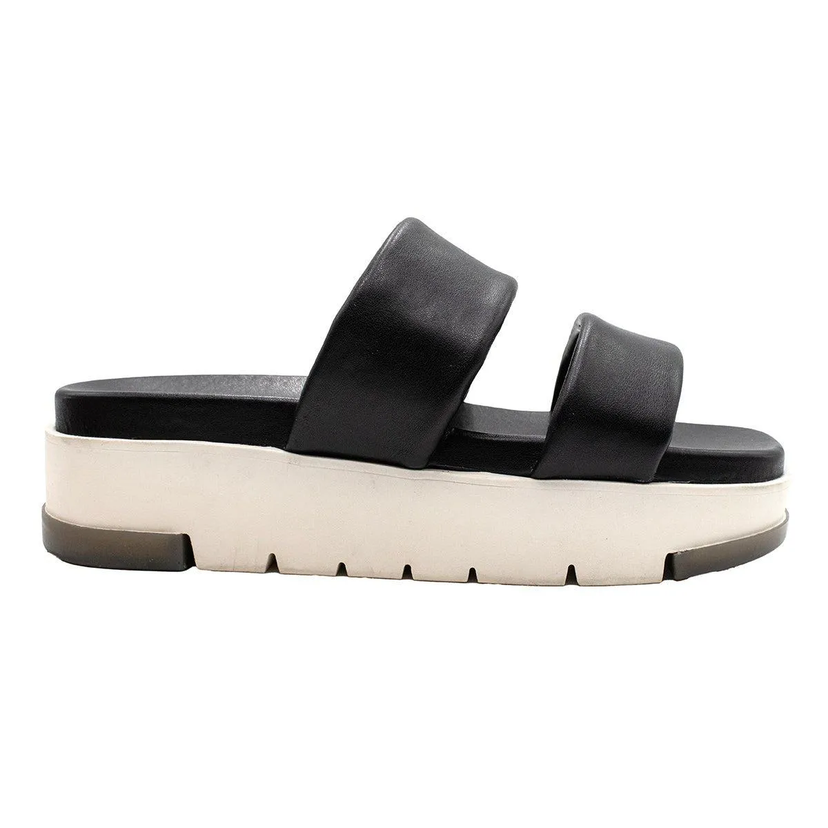 Aldo Platform Sandals Leather Black Colour For Women
