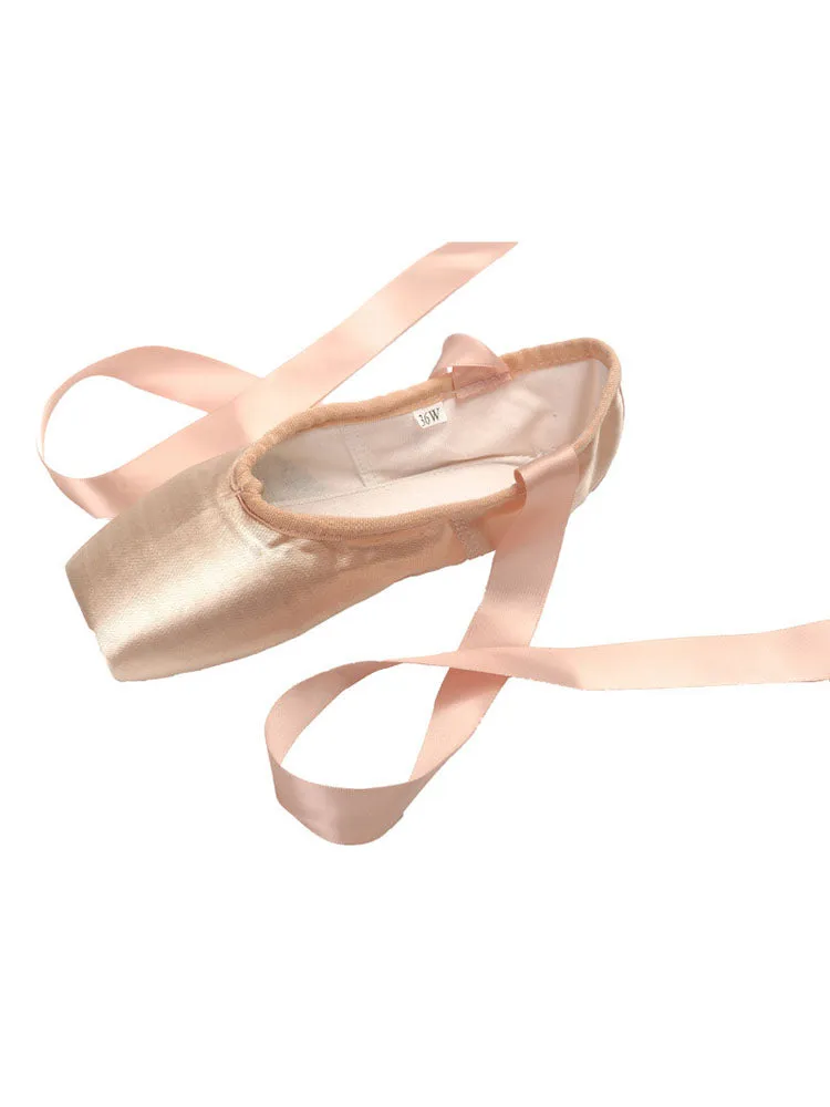 Ballet Pointe Shoes Lace up Flat Dance Training Shoes