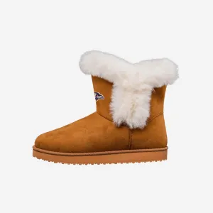 Baltimore Ravens Womens White Fur Boot