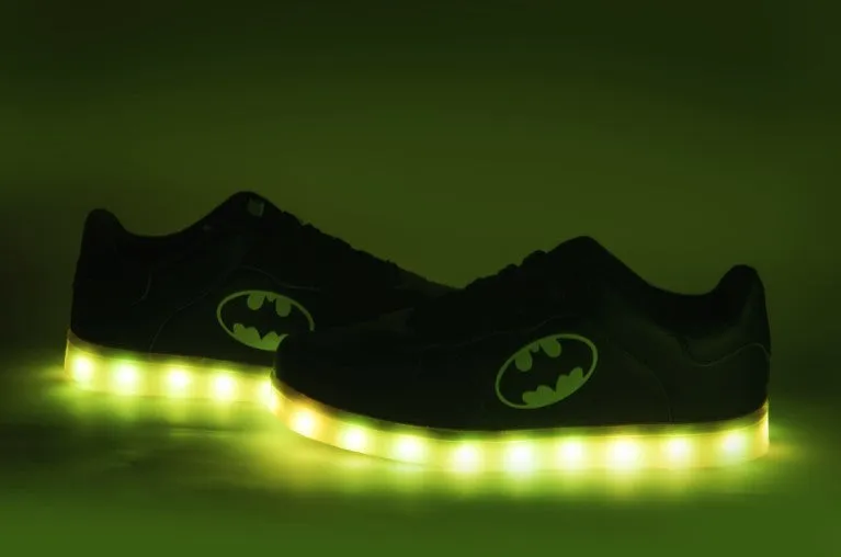 Batman Light Up Shoes Flashing LED Luminous Shoes Low Top Unisex Shoes