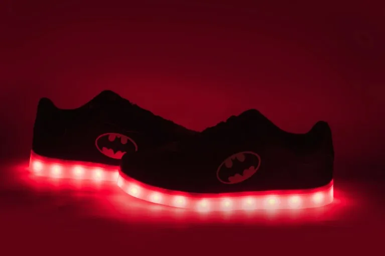 Batman Light Up Shoes Flashing LED Luminous Shoes Low Top Unisex Shoes