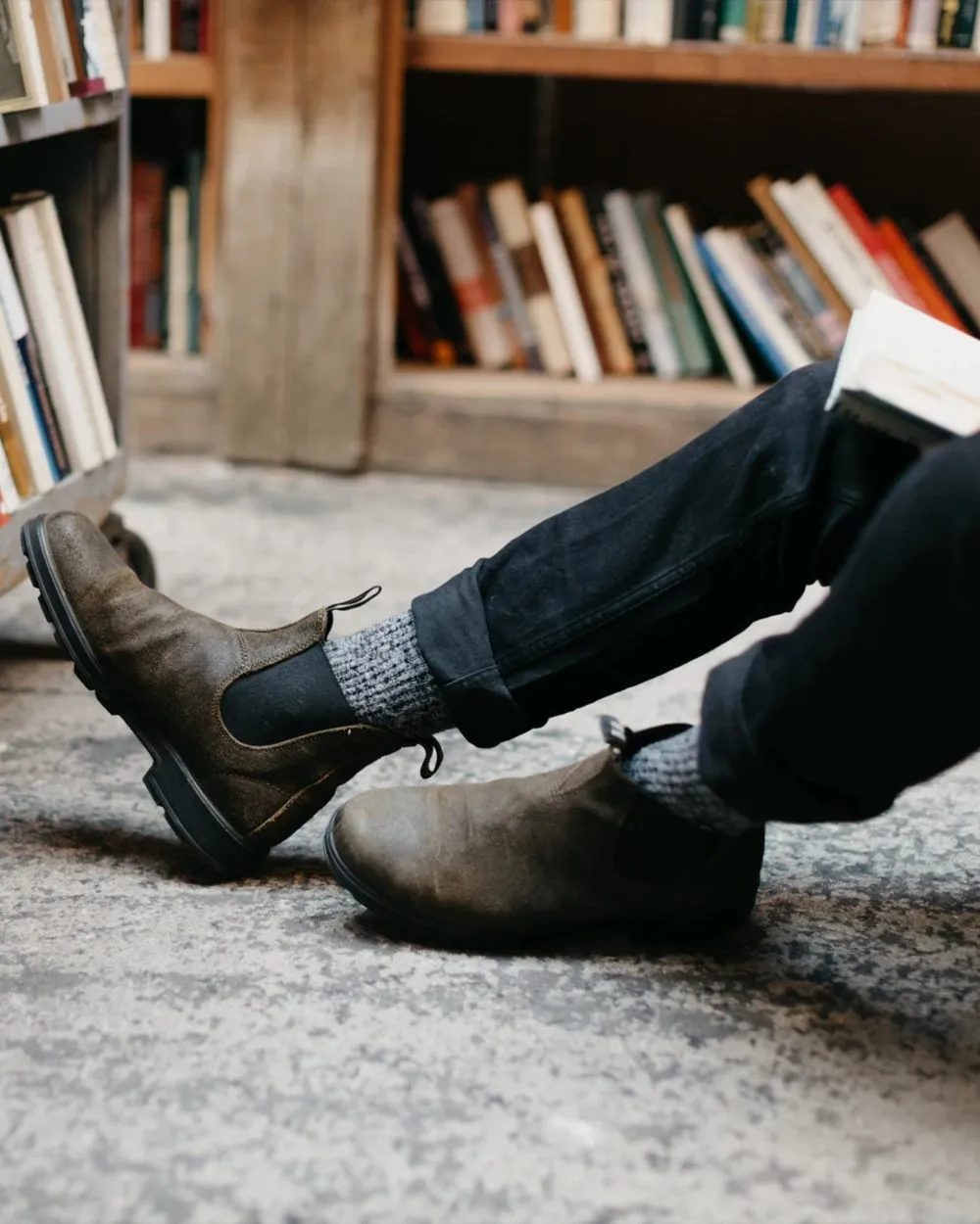 Blundstone 1615 Classic Waxed Suede Chelsea Boots