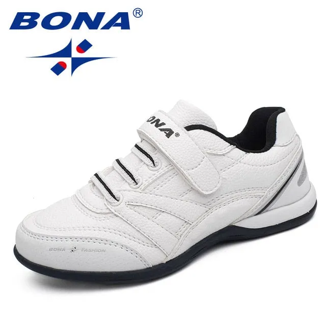 BONA New Classics Style Children Casual Shoes Hook & Loop Boys Shoes Outdoor Walking Jooging Sneakers Comfortable Free Shipping