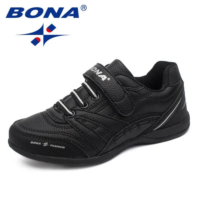 BONA New Classics Style Children Casual Shoes Hook & Loop Boys Shoes Outdoor Walking Jooging Sneakers Comfortable Free Shipping