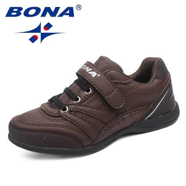 BONA New Classics Style Children Casual Shoes Hook & Loop Boys Shoes Outdoor Walking Jooging Sneakers Comfortable Free Shipping