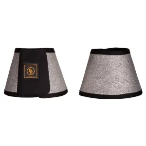 BR Equestrian Glitter Overreach Boots - Silver Grey
