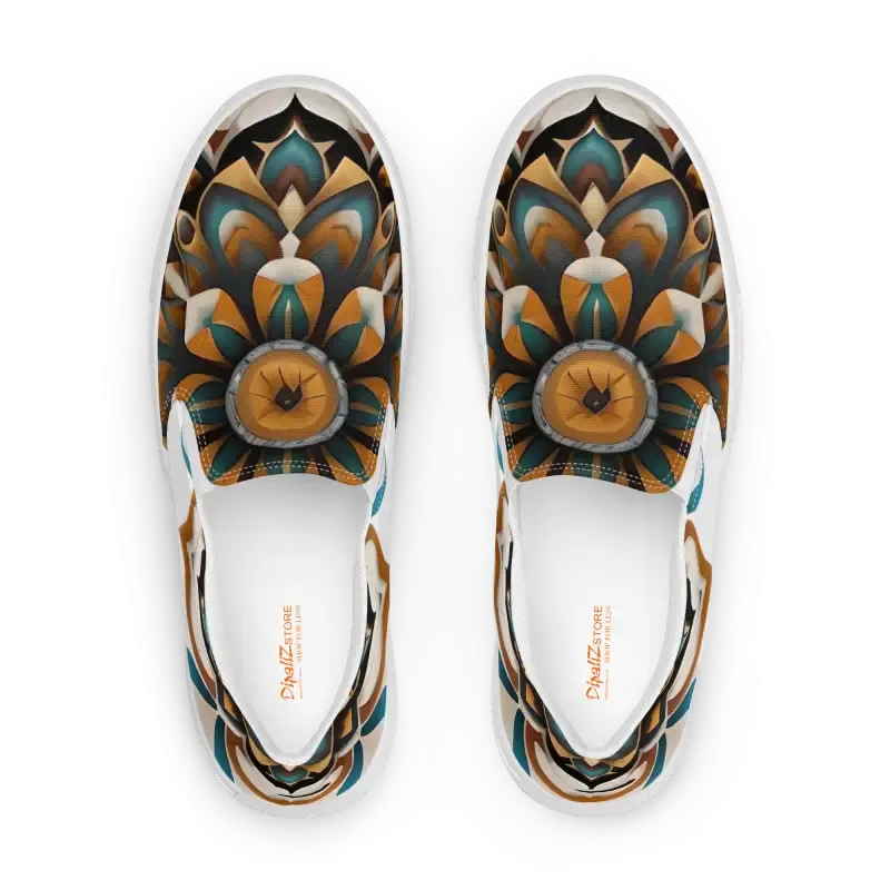 Chic Geometric Pattern Canvas Shoes for Women