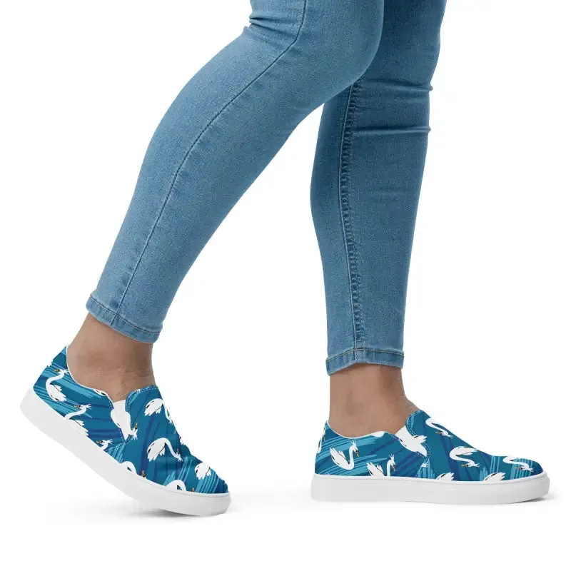 Chic Womens Canvas Slip Ons