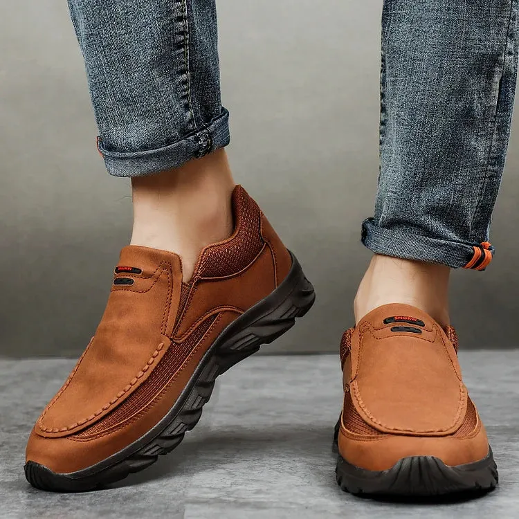 Comfortable leather non-slip casual shoes