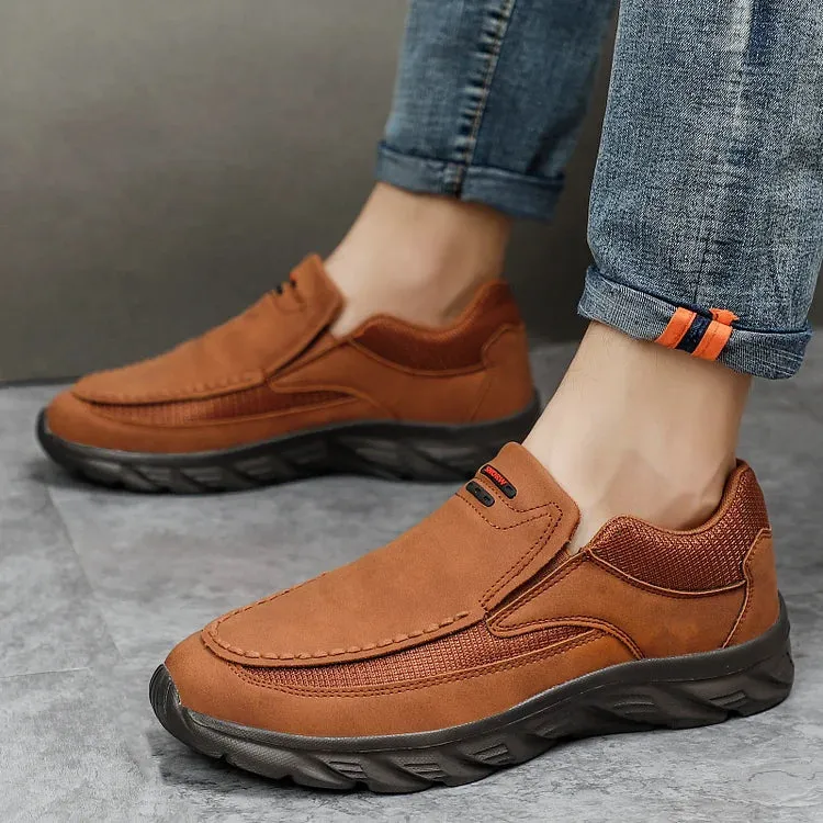 Comfortable leather non-slip casual shoes