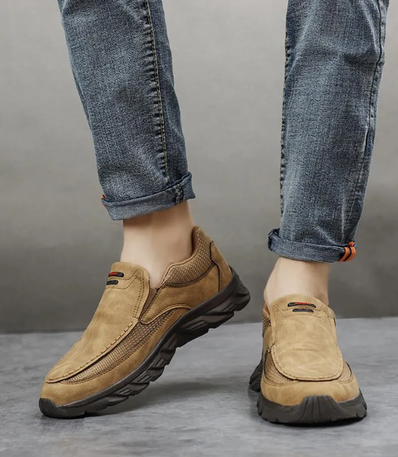 Comfortable leather non-slip casual shoes
