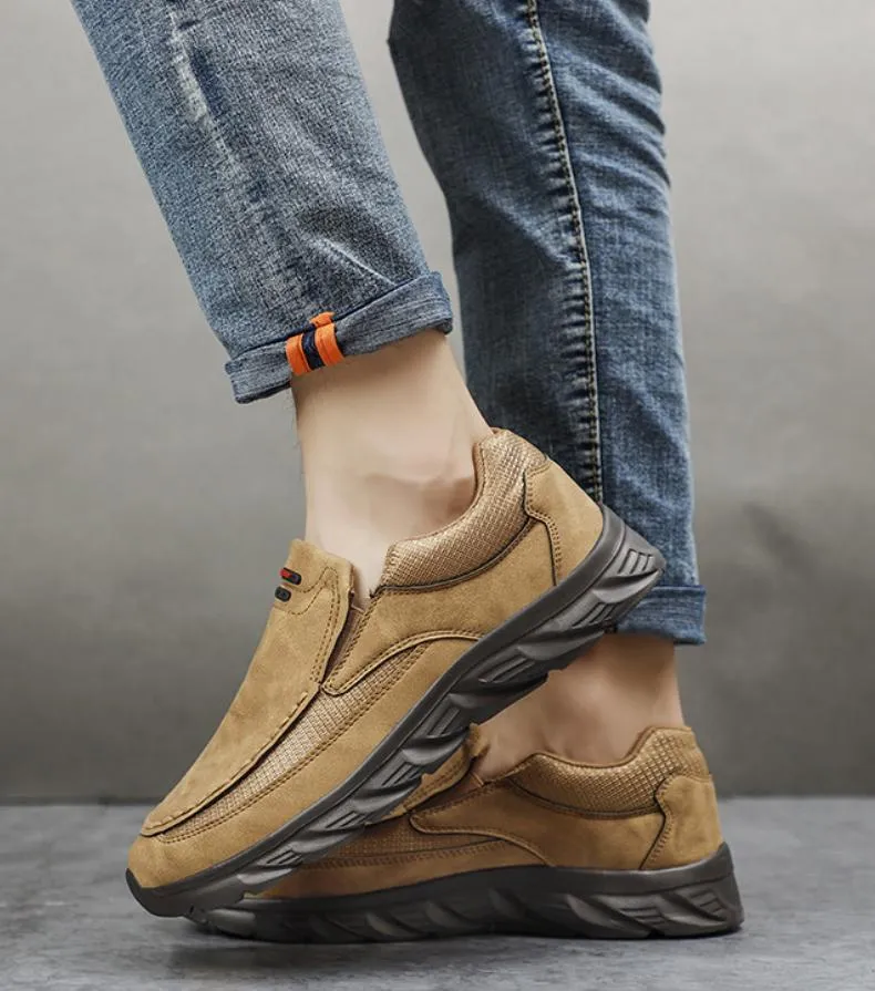 Comfortable leather non-slip casual shoes