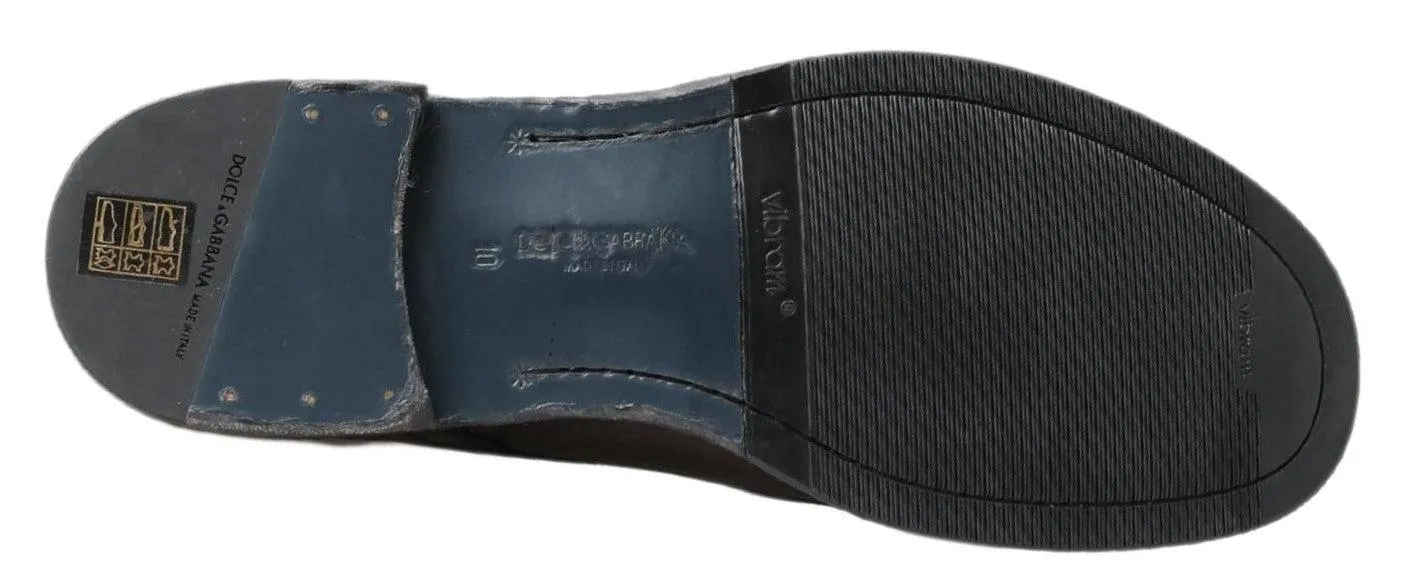 Dolce & Gabbana Brown Leather Perugino Shoes