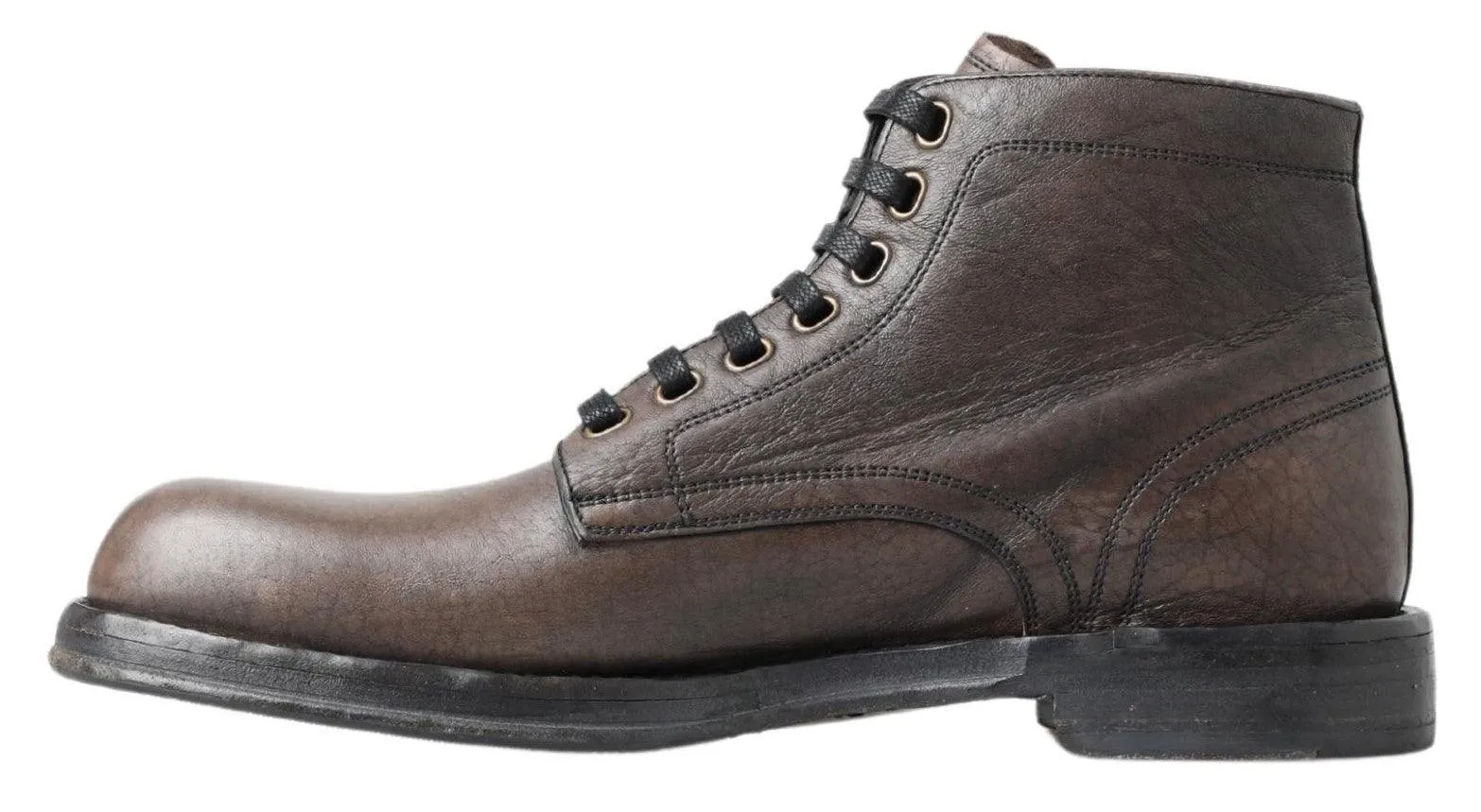 Dolce & Gabbana Brown Leather Perugino Shoes