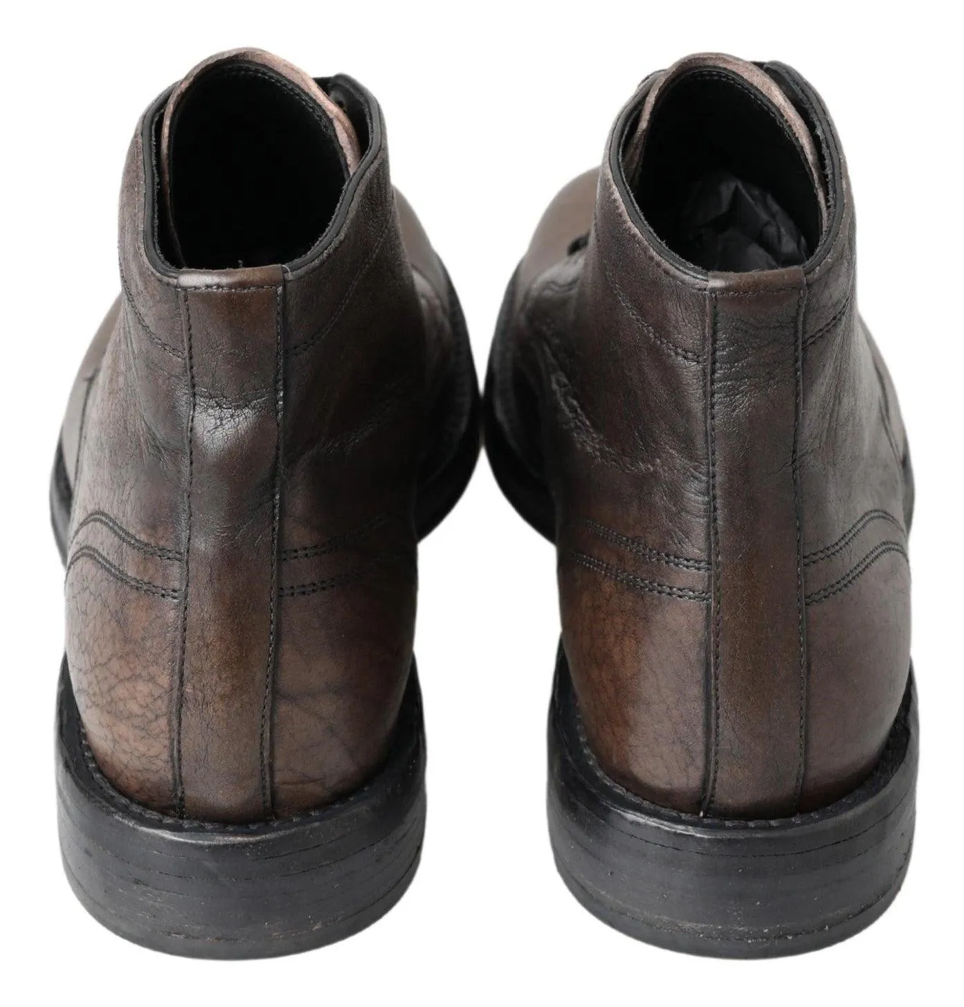 Dolce & Gabbana Brown Leather Perugino Shoes