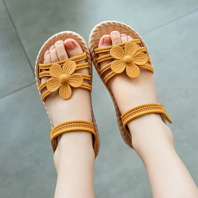 Girls Sandals 2020 Summer New Children's Fashion Soft Bottom Princess Shoes Little Girl Baby Shoes Wild Style