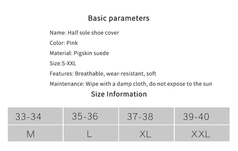 Half-foot Shoe Cover Ballet Non-slip Soft-soled Training Shoes