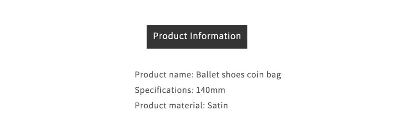 Handmade Ballet Shoes Coin Bag Hanging Souvenirs