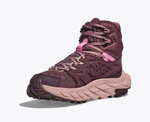 Hoka Women's Anacapa Breeze Mid Hiking Boots- Pale/Mauve