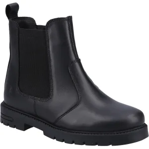 Hush Puppies Black Laura Junior School Boots