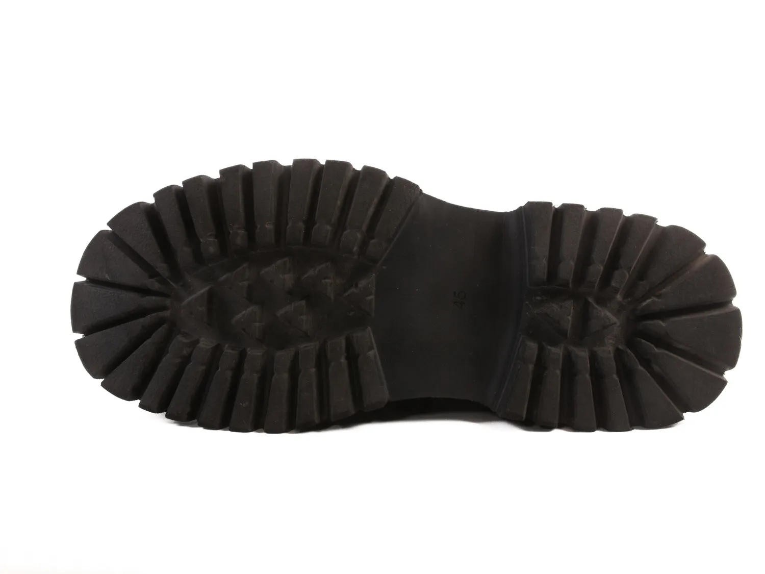 Intensi Black Chunky Horsebit Loafers