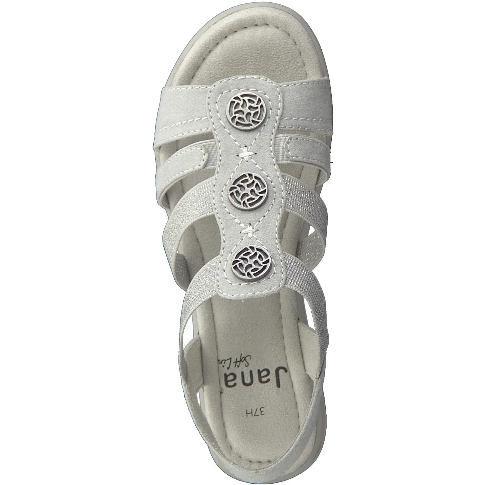 Jana 28165 GREY Slip On Sandals