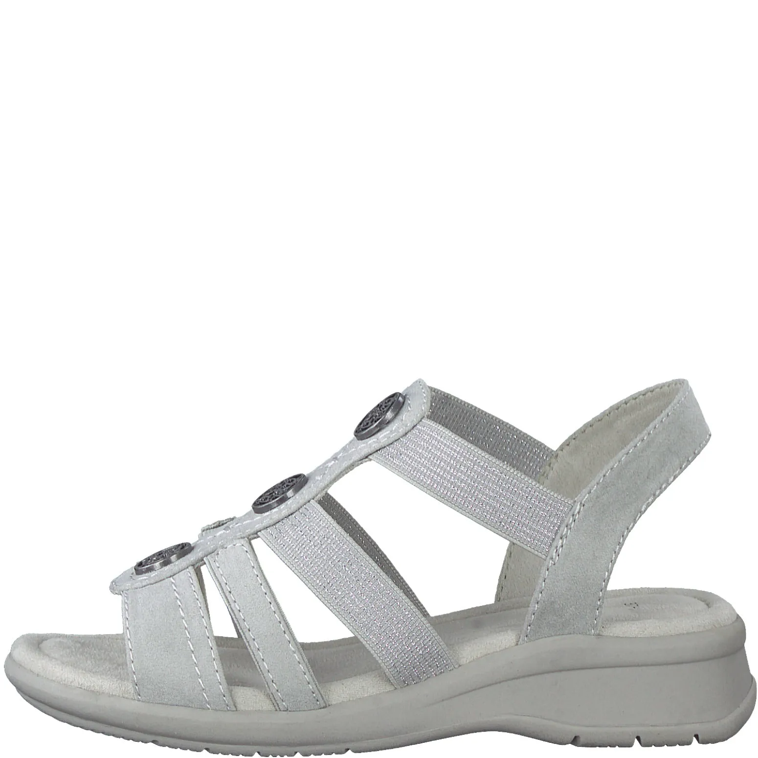 Jana 28165 GREY Slip On Sandals