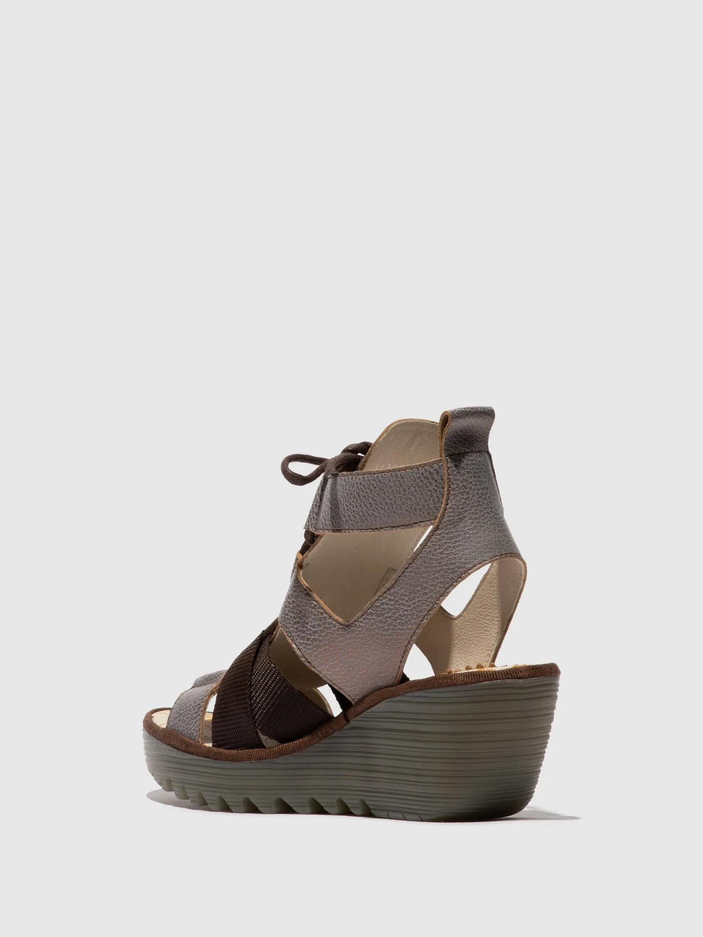 Lace-up Sandals YACA413FLY BRONZE