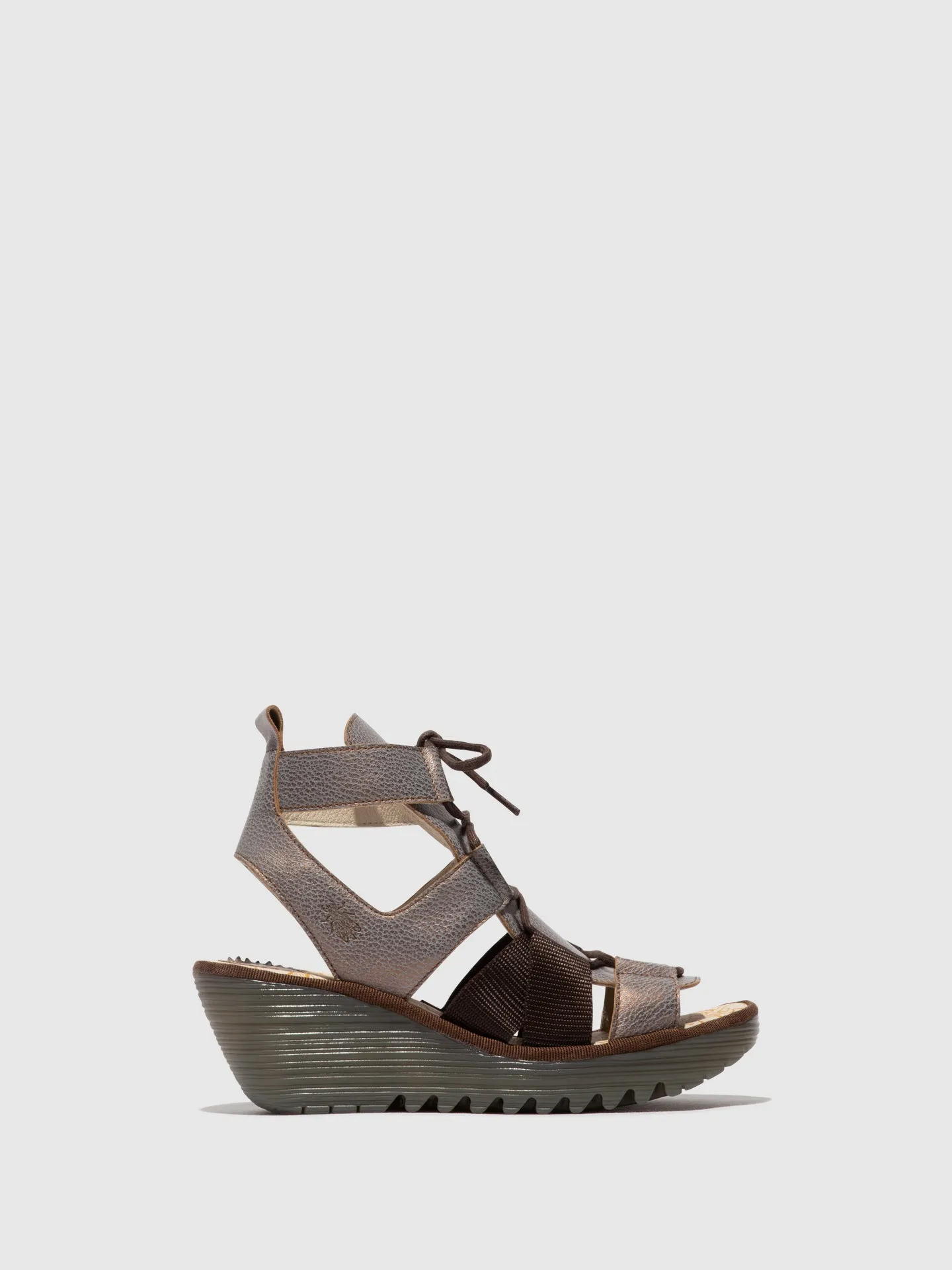 Lace-up Sandals YACA413FLY BRONZE