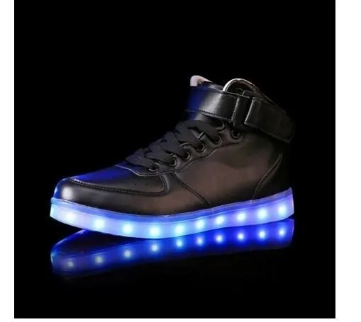 Light Up Shoes Flashing LED Luminous Shoes High Top Unisex Shoes