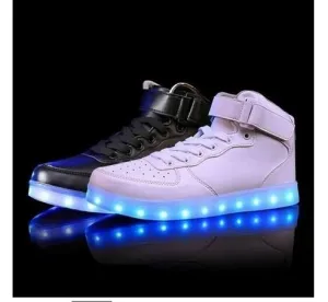 Light Up Shoes Flashing LED Luminous Shoes High Top Unisex Shoes