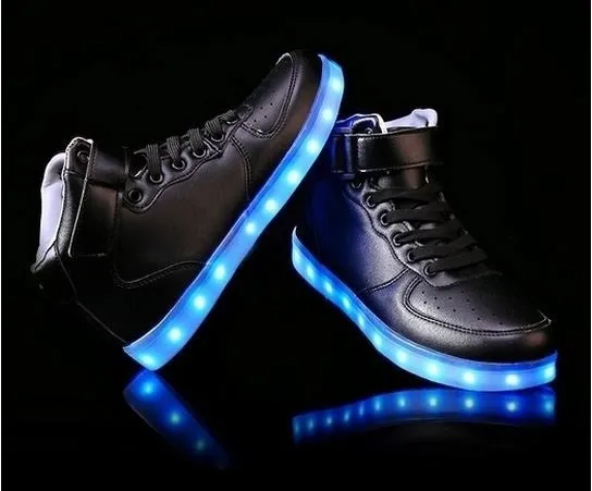 Light Up Shoes Flashing LED Luminous Shoes High Top Unisex Shoes