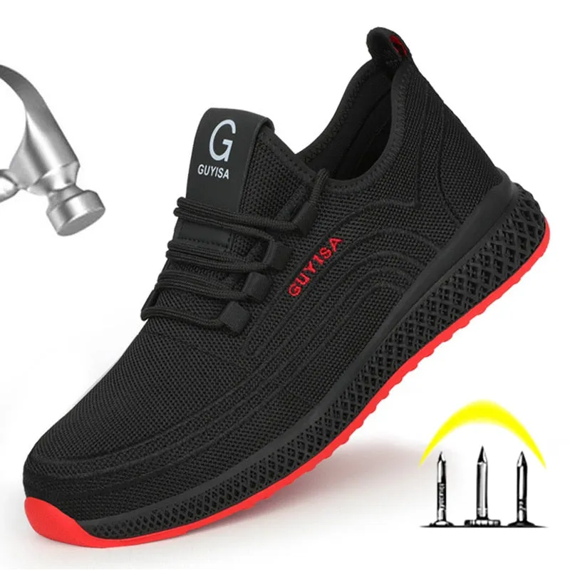 Male Work Safety Shoes Men Boots Outdoor Military Boots Steel Toe Working Shoes For Men Shoes Puncture Proof Safety Shoes 2020