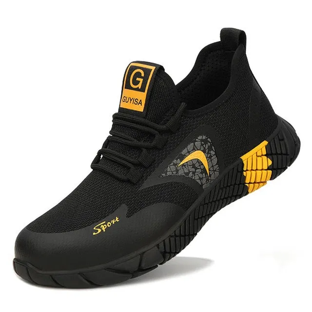Male Work Safety Shoes Men Boots Outdoor Military Boots Steel Toe Working Shoes For Men Shoes Puncture Proof Safety Shoes 2020