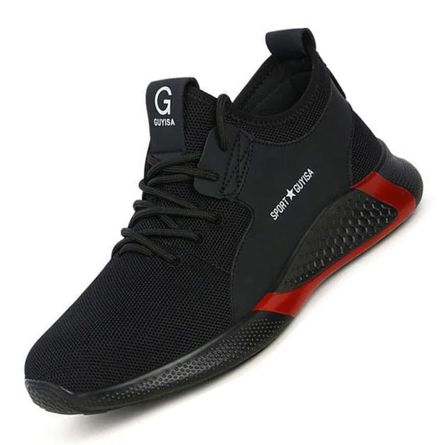 Male Work Safety Shoes Men Boots Outdoor Military Boots Steel Toe Working Shoes For Men Shoes Puncture Proof Safety Shoes 2020
