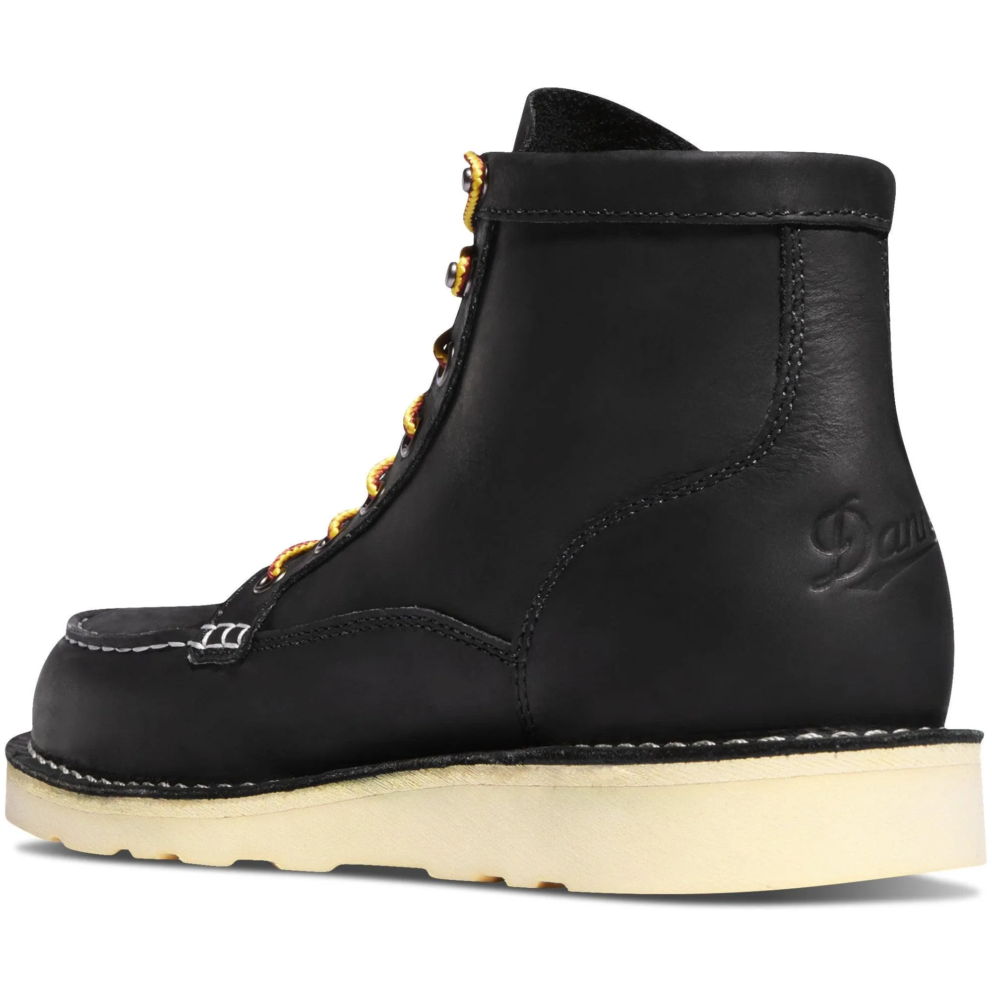 Men's 6" Bull Run Steel Toe Boots - Black