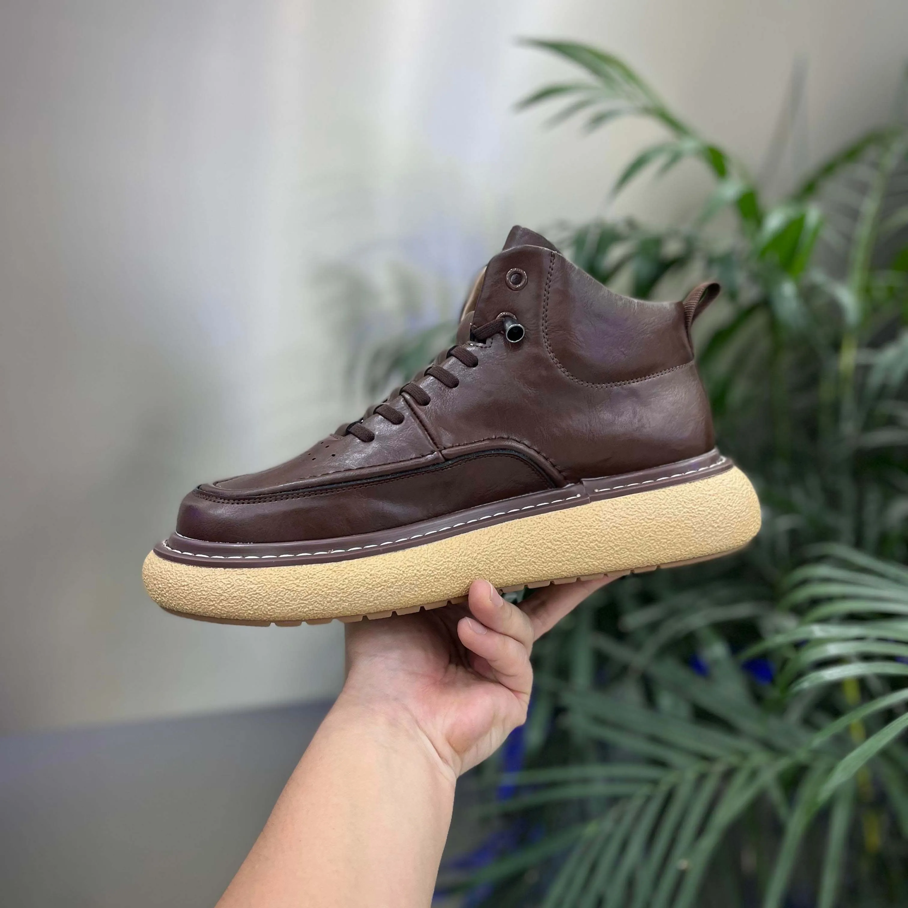 Men's leather retro comfortable shoes
