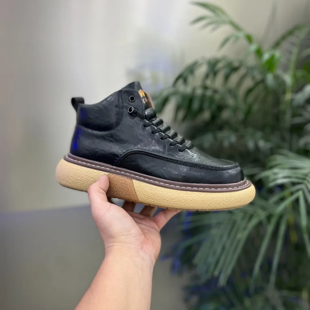 Men's leather retro comfortable shoes