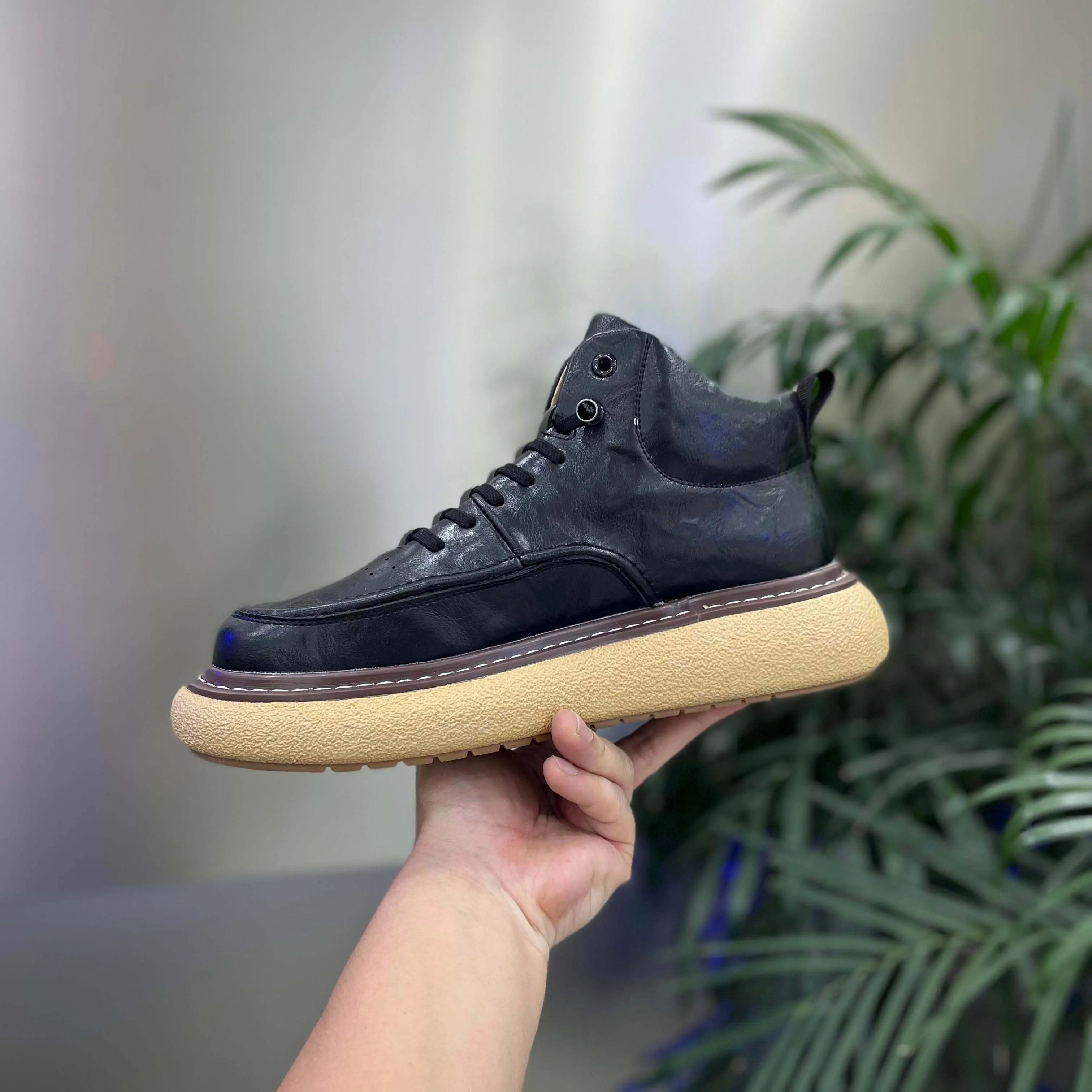 Men's leather retro comfortable shoes