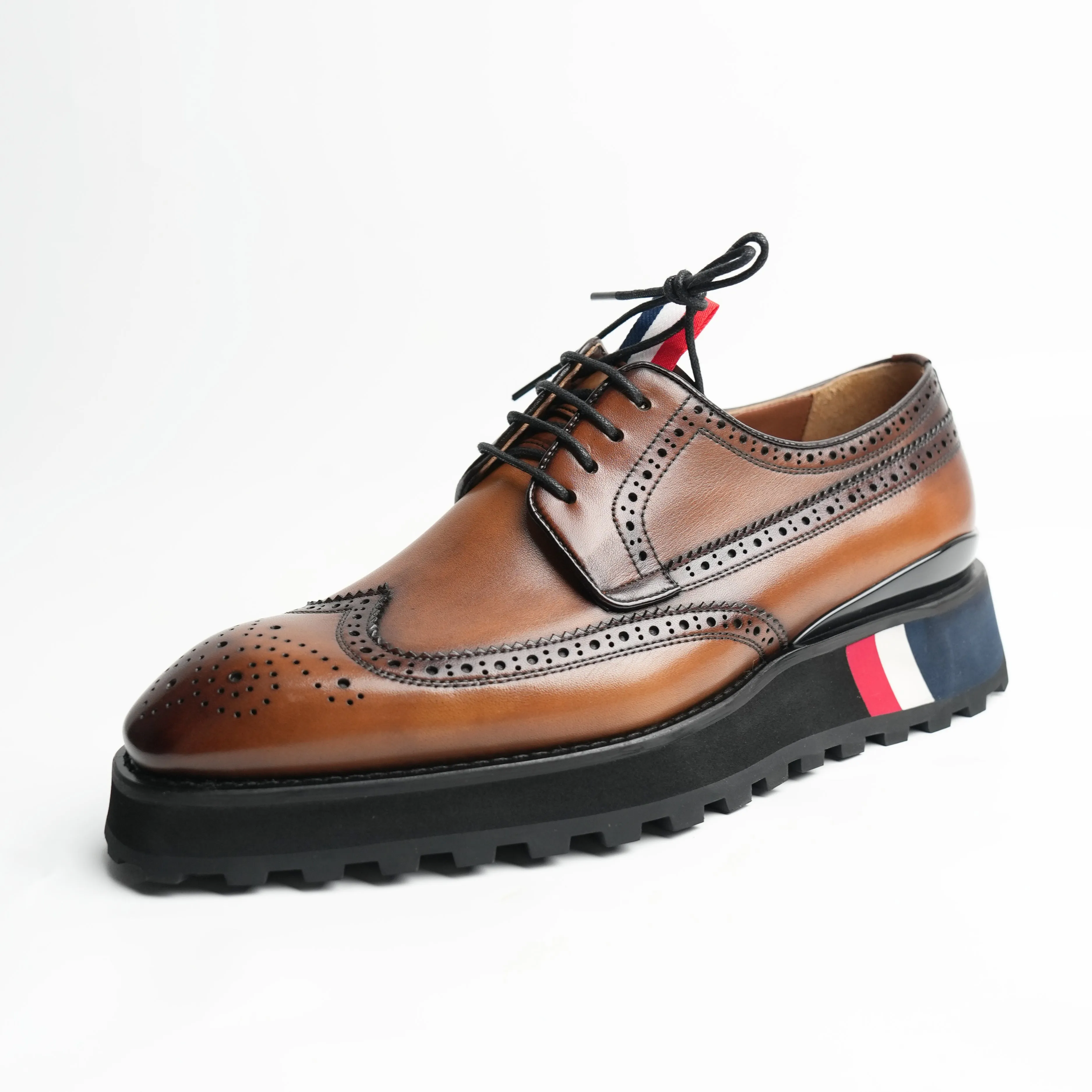 Men's Thick Sole Derby Shoes 90006