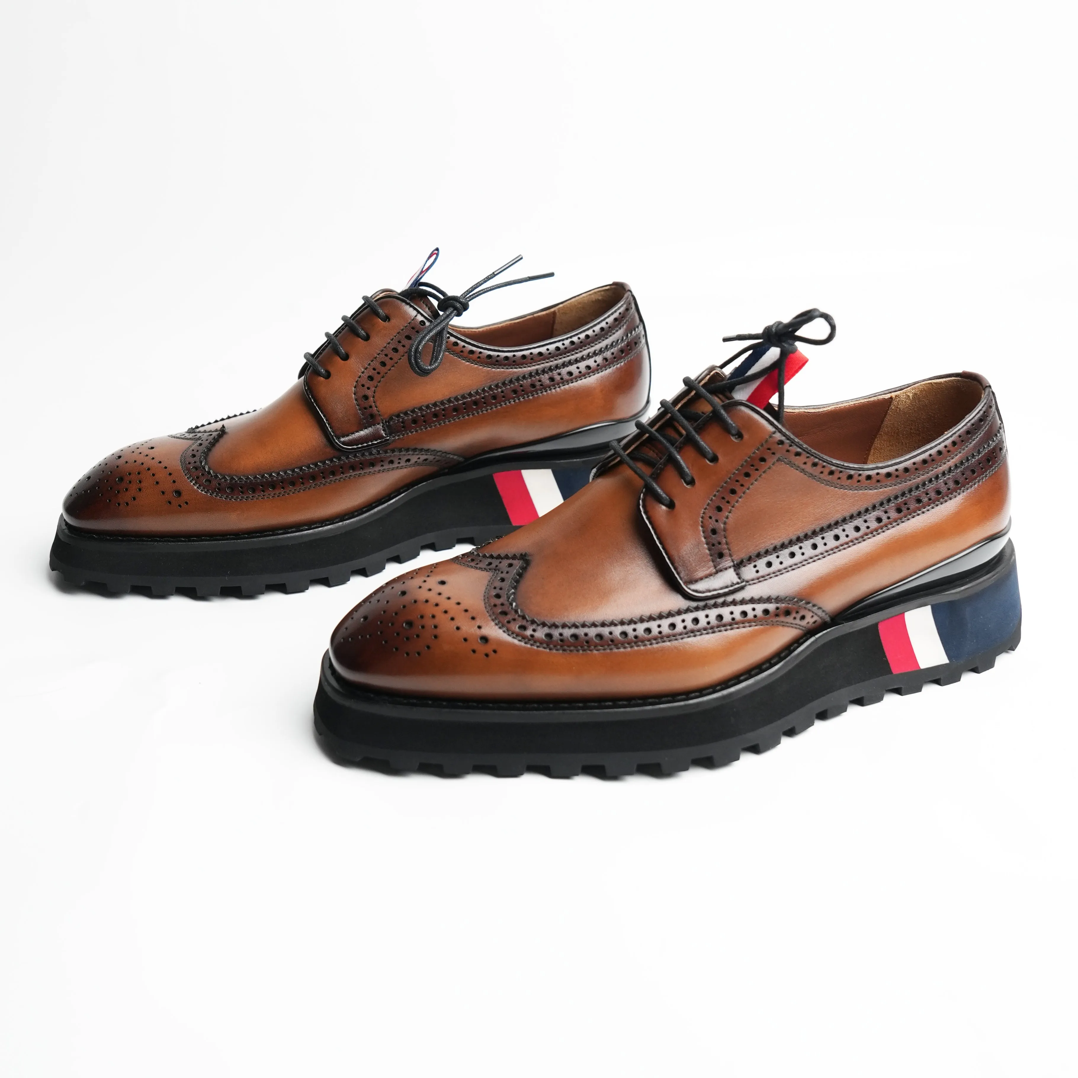 Men's Thick Sole Derby Shoes 90006