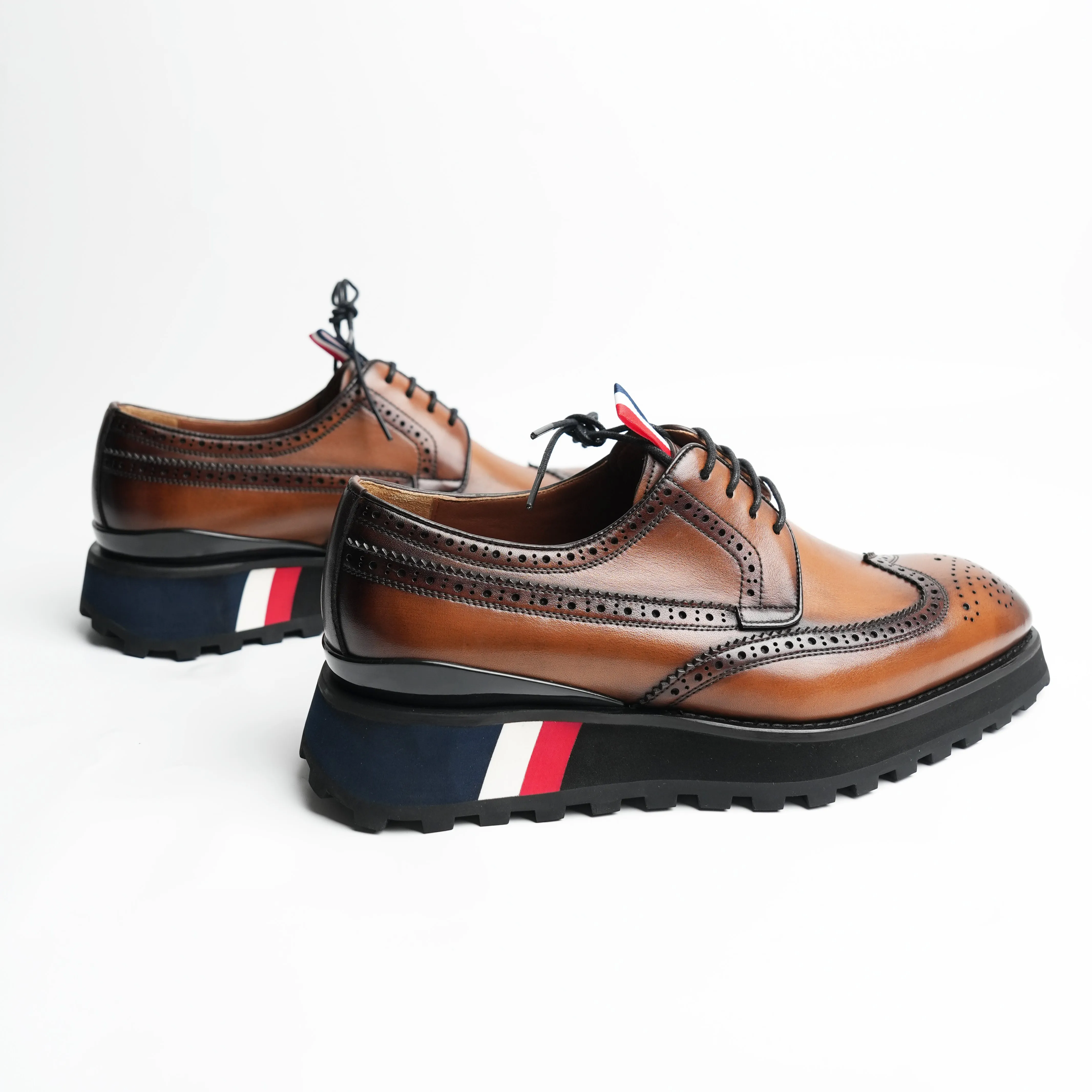 Men's Thick Sole Derby Shoes 90006