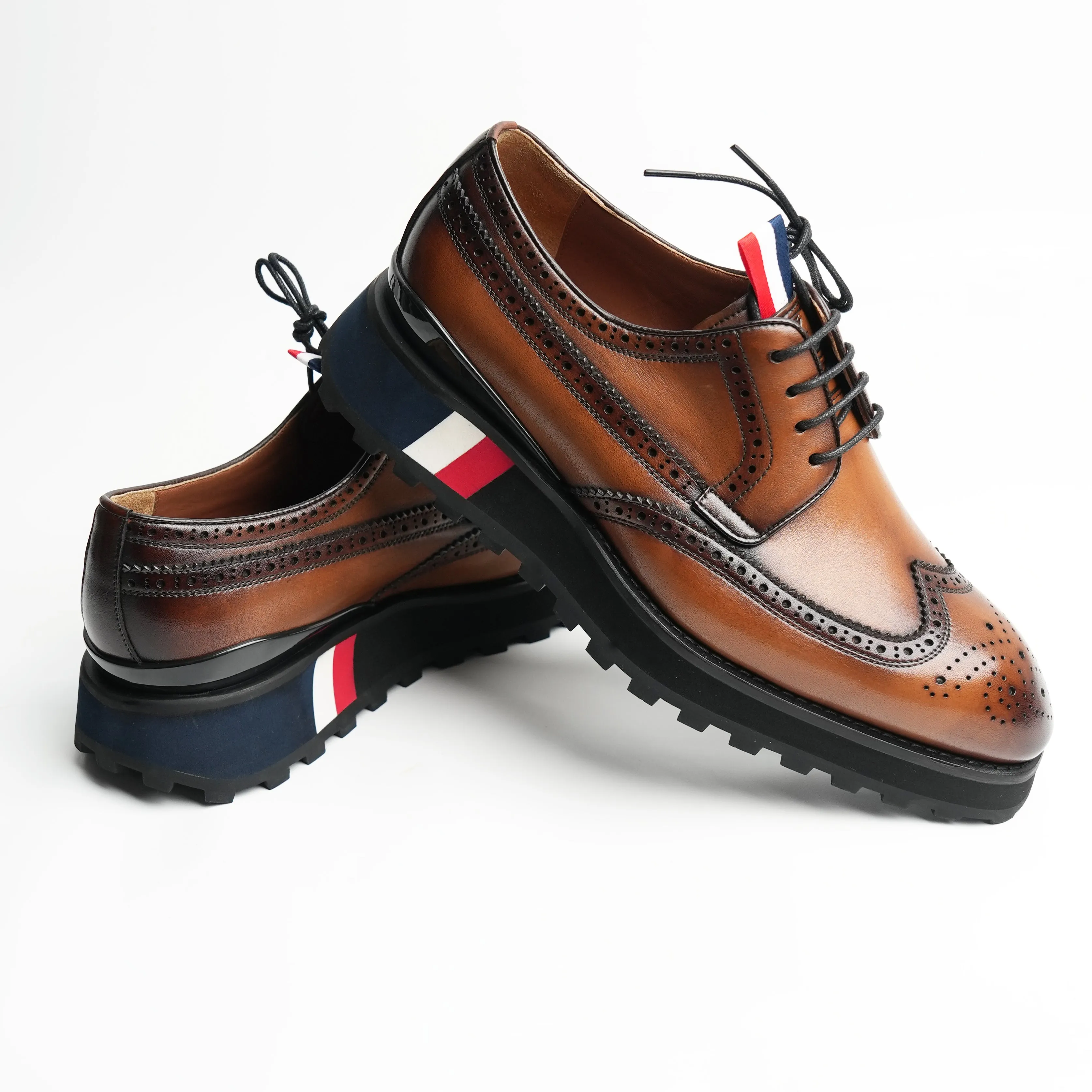 Men's Thick Sole Derby Shoes 90006